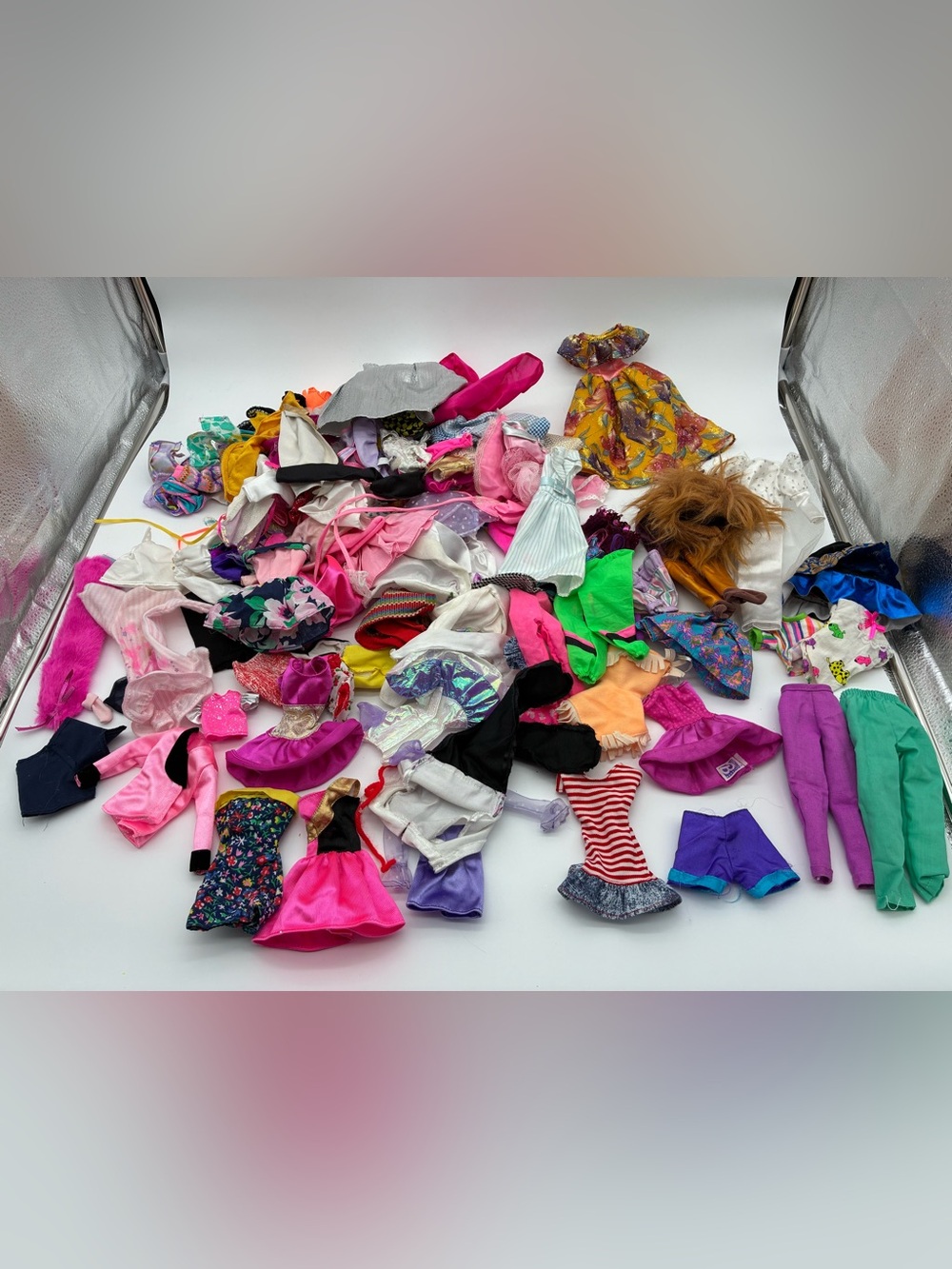 Vintage Barbie Doll Clothes Lot 1980s 1990s Mattel Dresses Tops Pants
